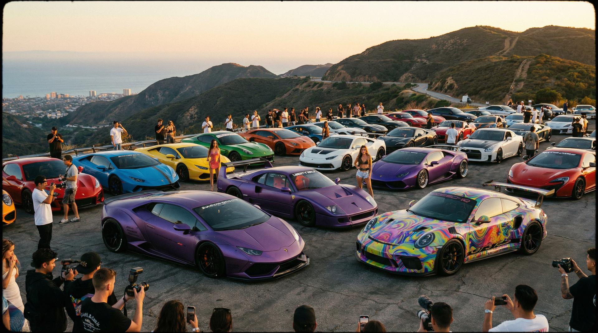 抖音揭秘视频 - 超跑聚会视频直播